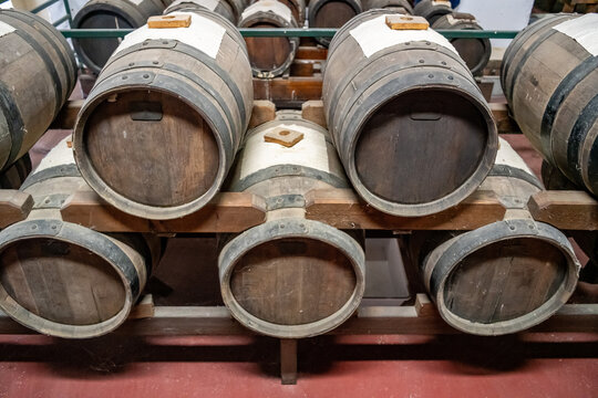 Balsamico vinegar casks in Italy