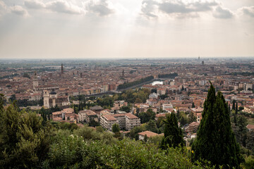 Verona city panomara in Autumn