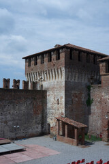 Panoramic View of the Buildings in the Charming Village of Soncino - 669541485