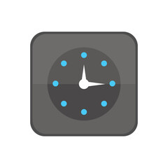 clock alarm time icon vector cartoon illustration
