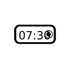 Timeline and clock icon