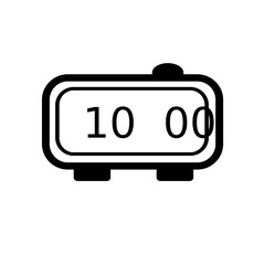 Timeline and clock icon