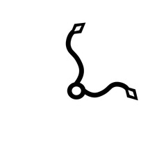 Timeline and clock icon