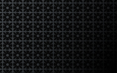 Abstract black gradient dark dotted vector background