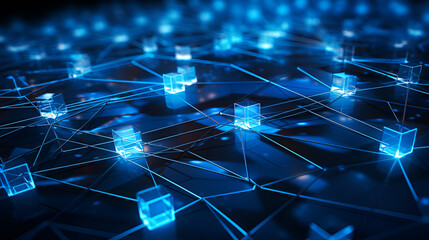 Obraz premium Network image | generative AI