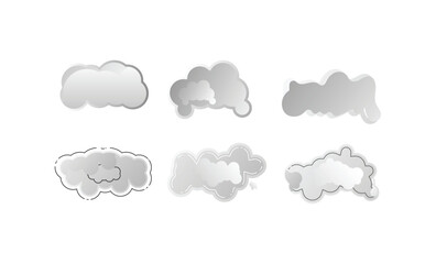 Vector cloud design, modern and creative cloud art design, line art cloud design vector 
