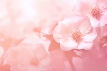 Soft foucs of sweet roses in pastel pink color texture for background, Generative AI