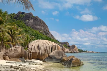 Papier Peint photo Anse Source D'Agent, île de La Digue, Seychelles Anse Source D'Argent