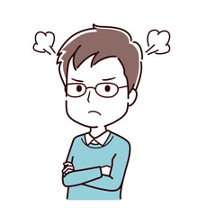 色々なポーズの私服の男性のイラスト