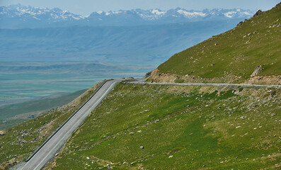Suusamyr Valley . Kyrgyzstan.