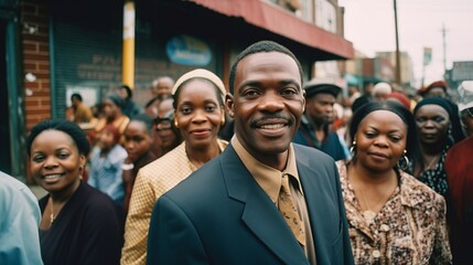 Obraz premium Empowering the Black Community: Grassroots Initiative for Local Challenges