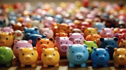 Colorful Piggybanks Collection
