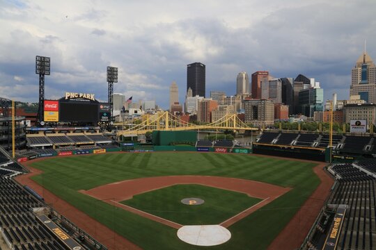 PNC Park Ball field is a baseball park that is the home field of the Pittsburgh Pirates of Major League Baseball. Pittsburgh, Pennsylvania, USA - September 26