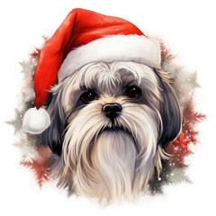Christmas Shih Tzu