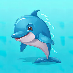 Obraz premium dolphin in the water