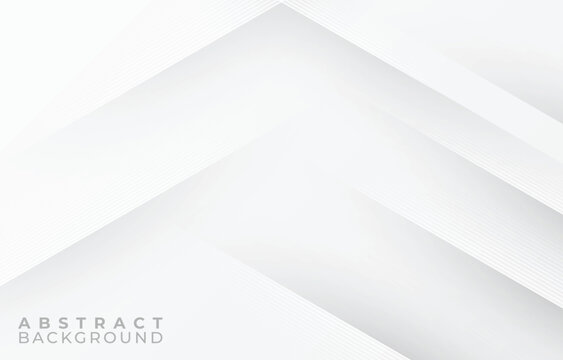 Modern White and Gray Geometric Background. Soft Geometry Texture. Abstract Smooth and Clean Background. Elegant Premium Tech Vector Illustration © Nonot