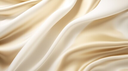 Obraz premium luxury white gold liquid background with draps. AI generate