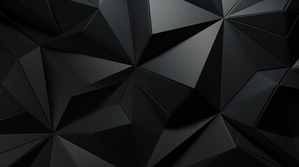 Geometric Monochrome: Abstract Design with Triangle and Polygon Shapes generated by AI tool 