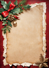 Christmas Vintage Paper Background
