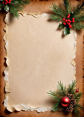 Christmas Vintage Paper Background