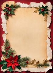Christmas Vintage Paper Background