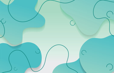 abstract gradient dynamic fluid shapes background design template