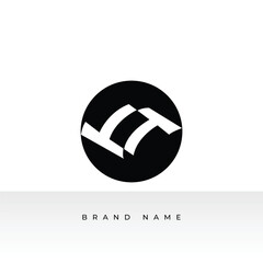 Fototapeta premium Free vector creative letter tt logo concept