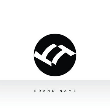 Free vector creative letter tt logo concept