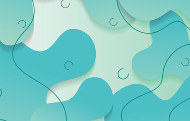 abstract gradient dynamic fluid shapes background design template