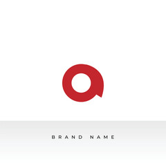 Vector modern letter a creative logo