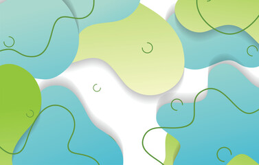 abstract gradient dynamic fluid shapes background design template