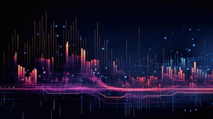 Data science and visual management design concept.