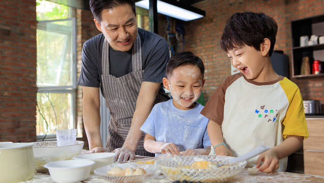 Father took two sons to bake
