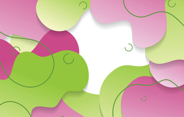 abstract gradient dynamic fluid shapes background design template