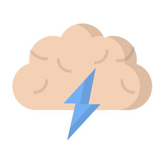 Thinking Flat Icon