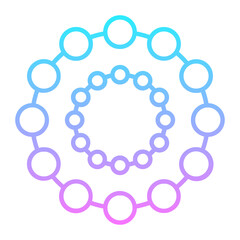 Fototapeta premium Nanoparticle Gradient Icon