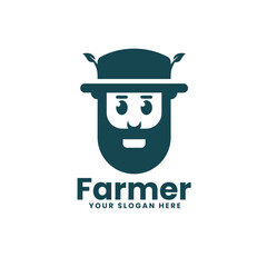 Farmer Minimalist Logo Design