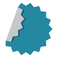 Blank Sticker Label For Sale Promotion. Flat Design. Vector Illustration Set. 