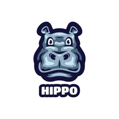 Hippo Mascot Logo Design