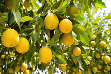 lemons on tree