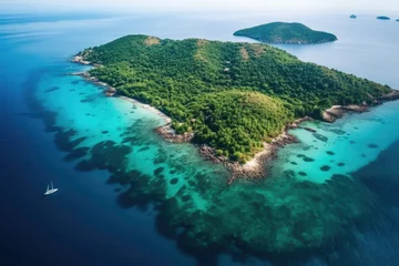 Fotobehang view of a tropical island © Jelmar
