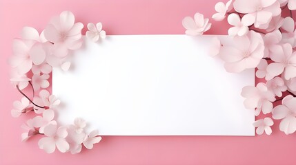 pink frame with copy space