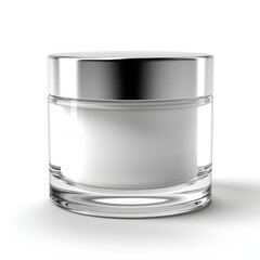 Clear Cosmetic Beauty Jar