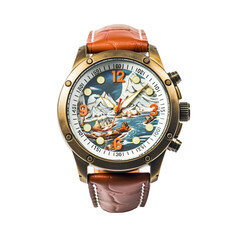 A watch for those with a love of adventure on PNG transparent background.