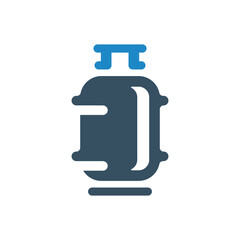 gas cylinder icon vector illustration