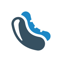 sausage icon vector illustration