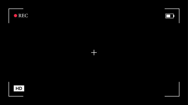 Rec frame background with icons