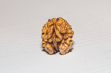 A close-up photo of whole of nutritious walnut kernel ready to be eaten