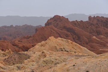landscape in the desert at Valley of Fire State Park in Nevada