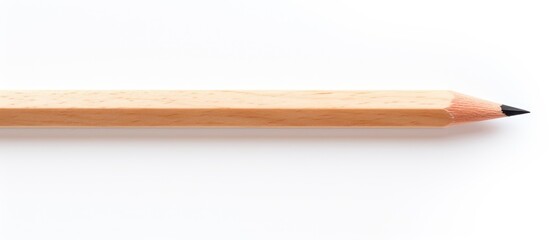 Obraz premium White background with focused pencil